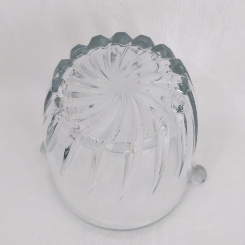 Mini Glass Ice Bucket with Tongs